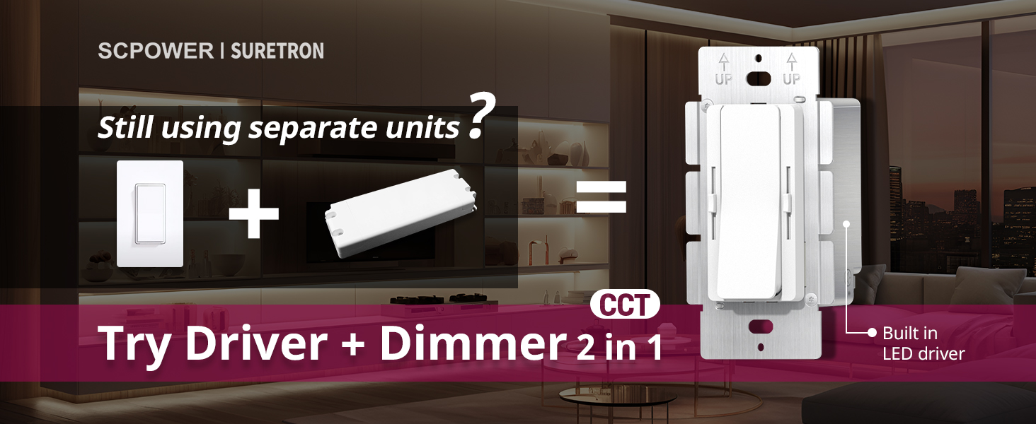 Try driver dimmer 2 in 1 & CCT Try driver dimmer 2 in 1 & CCT