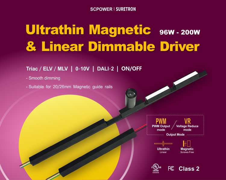 Ultrathin Magnetic led driver