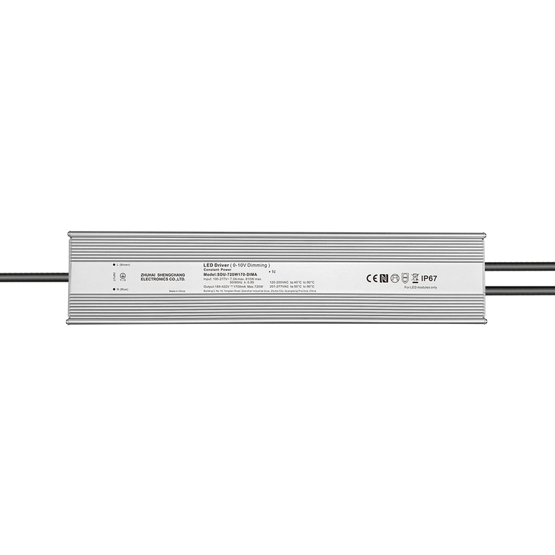 100W 150W 200W 240W 320W 480W 720W 18-422 Volt DC 0-10V IP67 Waterproof LED Driver 120-277V AC