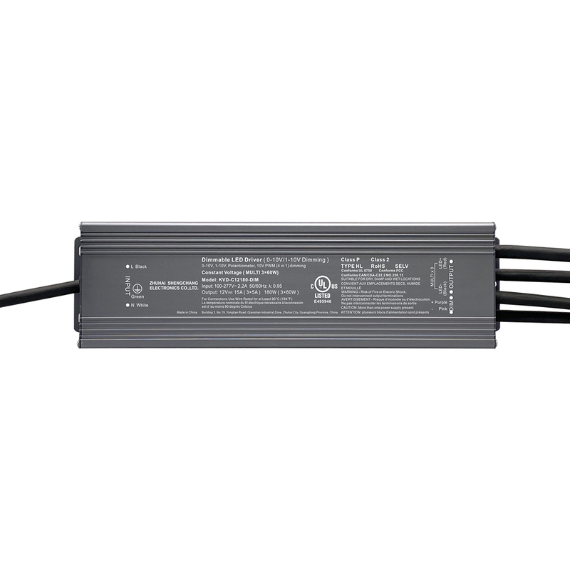 Class 2 180W 192W 288W 300W 384W CV 0-10V Dimmable LED Power Supply for Light