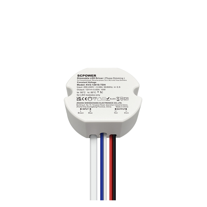 10 15 20 25 30 40 Watt CV Triac Phase-cut Dimmable LED Driver of Adjusting Output Voltage Slightly Round Driver for LED Light