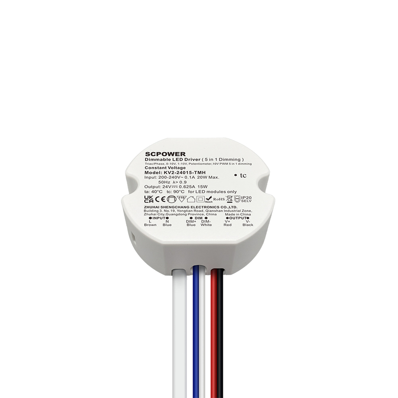 10 15 20 25 30 40 Watt Triac 0-10V&nbsp;Dimmable LED Driver CV Circular Plastic