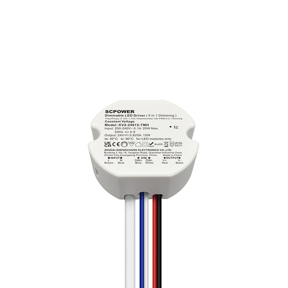 10 15 20 25 30 40 Watt Triac 0-10V&nbsp;Dimmable LED Driver CV Circular Plastic