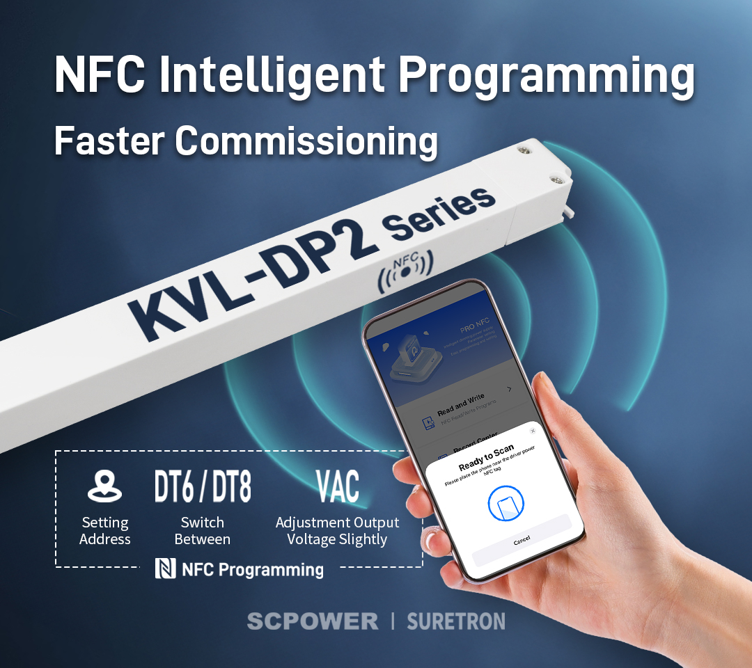 NFC Intelligent Programming &middot; Faster Commissioning-Linear Lighting Intelligent Dimmable LED Driver