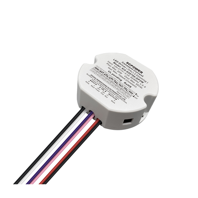 DP2 10 واط 15 واط 20 واط 30 واط 40 واط 50 واط CC 100mA إلى 1750mA فئة 2 DALI-2 عكس الضوء LED سائق جولة من النازل
