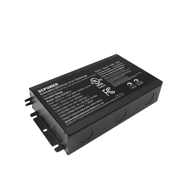 30W 60W 80W 96W 120W 150W 192W 200W 288W 300W 500W 600W CV Etaliimu sikulaapu ezimbiddwa mu Junction Box Triac Dimming Driver 0-10V 12V 24V 48V Okufuluma