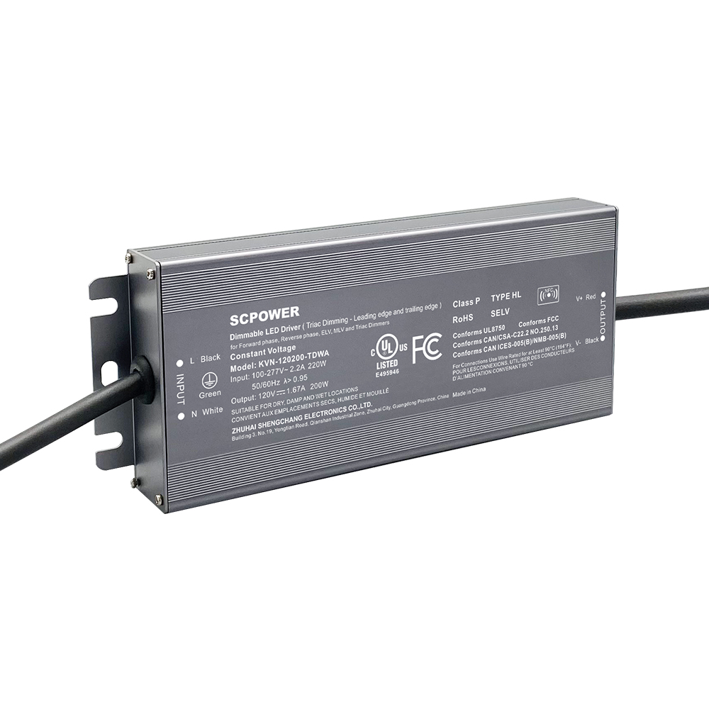 150W 200W 400W 600W Constant Voltage Triac Dimmable LED Strip Power Supply FCC UL Listed