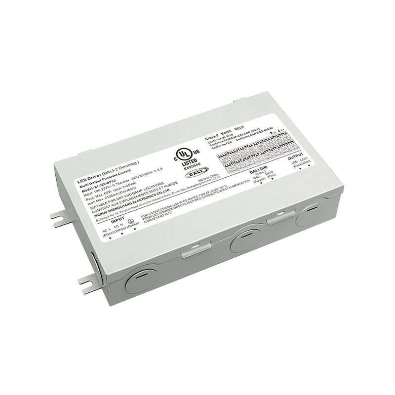 DP2J 10W 20W 40W&nbsp;60W CC DALI&nbsp;2 Push&nbsp;Class 2 LED&nbsp;Driver&nbsp;with Junction box