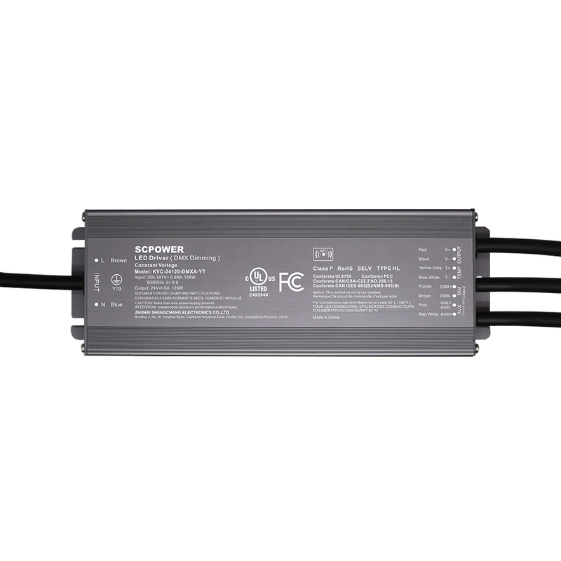 60W 96W 100W 120W DMX512&nbsp;Dimmable Constant Voltage LED Driver 12 24 36 48 Volt DC