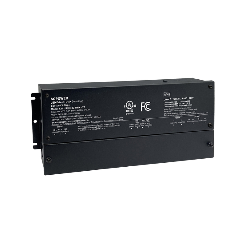 288W 300W RGB DMX512&nbsp;Dimming Constant Voltage LED Light Driver 12 24 36 48 Volt DC