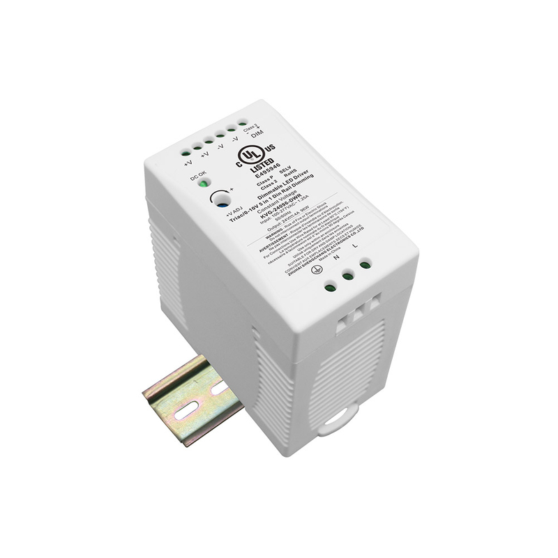 60W 96W 100W Triac 0-10V Dimming Din Rail LED Driver for led light fixtures