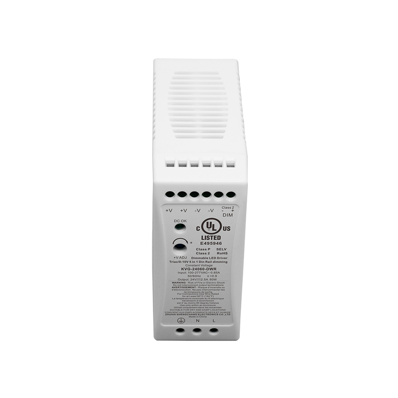 60W 96W 100W Triac 0-10V Dimming Din Rail LED Driver for led light fixtures