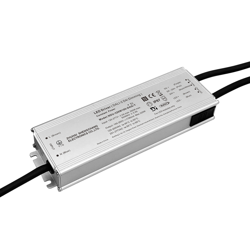 60W 100W 150W 200W 240W 320W 400W 500W 680W 800W 1000W 1200W DALI-2 D4i Outdoor LED Driver 120-277VAC