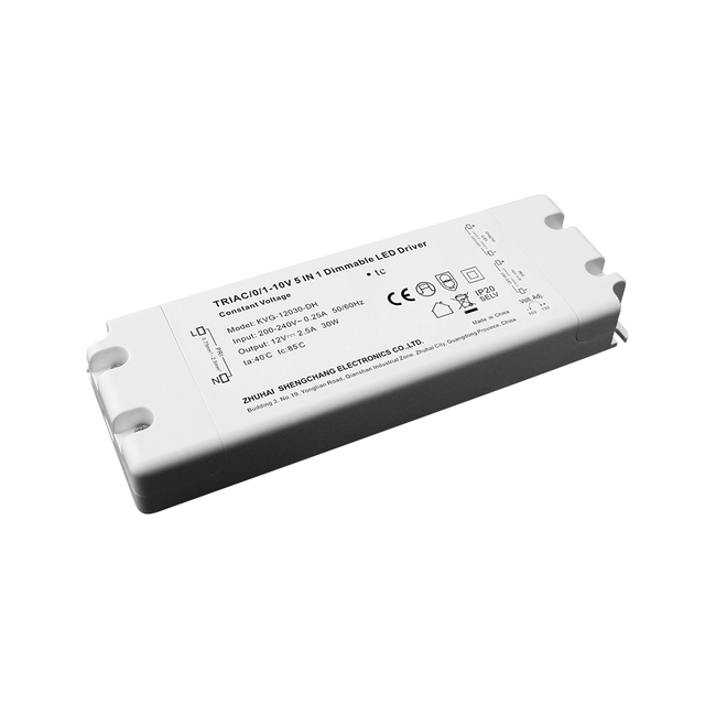 30 watt triac 0-10V dimmable LED driver CV mataas na boltahe