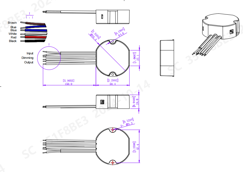 Triac & 0-10V LED Power Supply Size