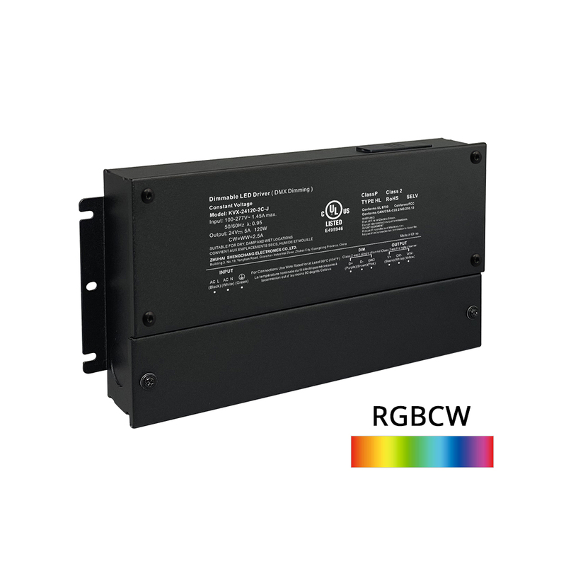 150W 200W Class 2 RGB CW DMX Dimmable LED Driver 12 24 36 48 Volt