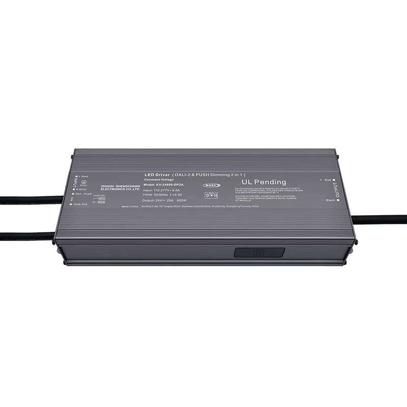 DP2 500W 600W CV DALI 2 Push Dimmable LED Driver for LED Light