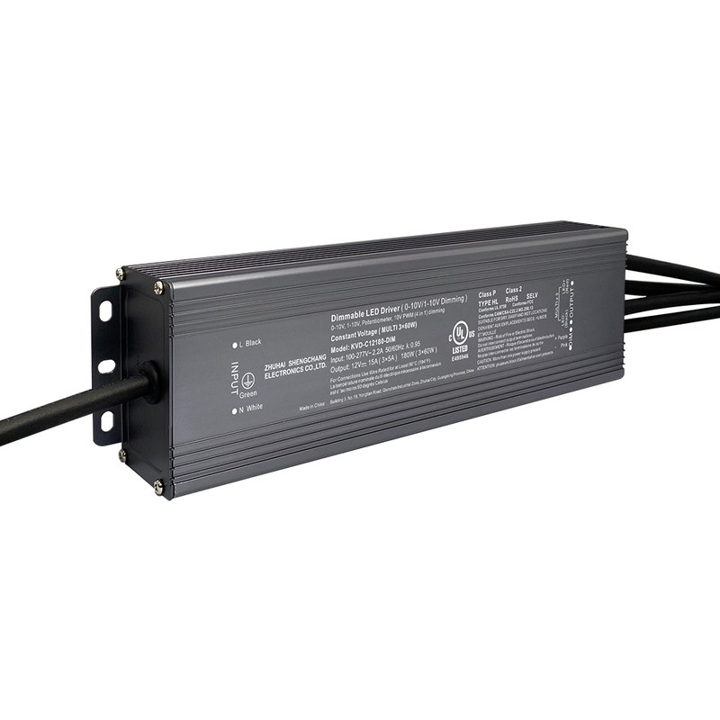 Class 2 180W 192W 288W 300W 384W CV 0-10V Dimmable LED Power Supply for Light