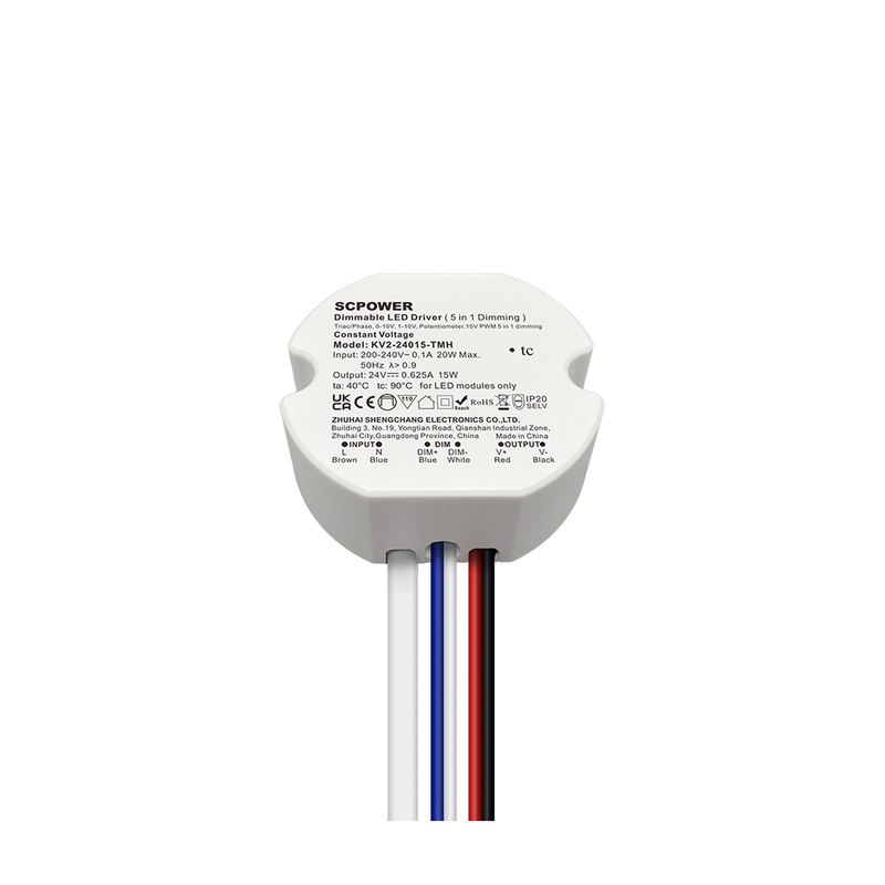 10 15 20 25 30 40 Watt Triac 0-10V&nbsp;Dimmable LED Driver CV Circular Plastic