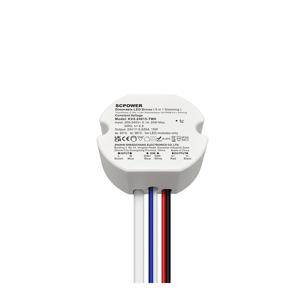 10 15 20 25 30 40 Watt Triac 0-10V&nbsp;Dimmable LED Driver CV Circular Plastic