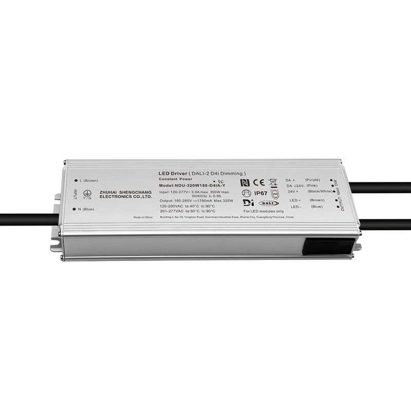 60W 100W 150W 200W 240W 320W 400W 500W 680W 800W 1000W 1200W DALI-2 D4i Outdoor LED Driver 120-277VAC