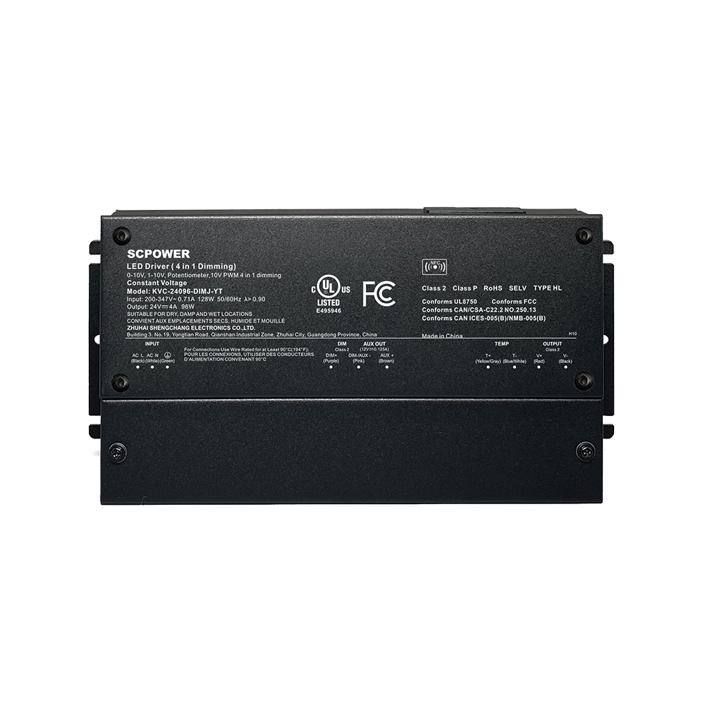 288W 300W 0-10V RGB AC 200V 347V to 12V 24V 36V 48V DC Constant Voltage Programmable LED Drivers Waterproof