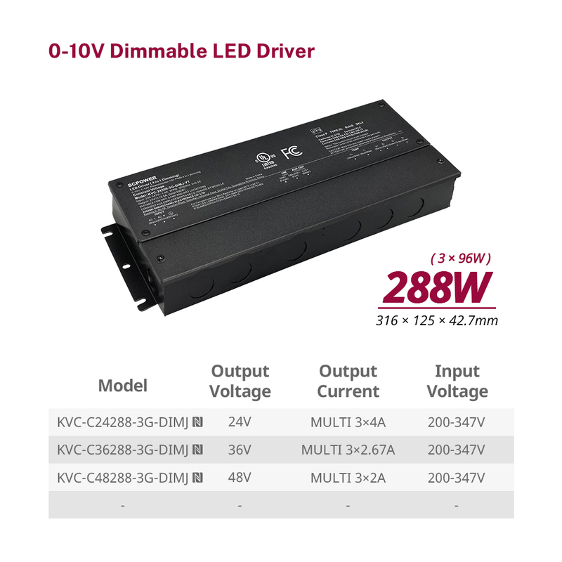 288W RGB 0-10V Constant Voltage LED Driver