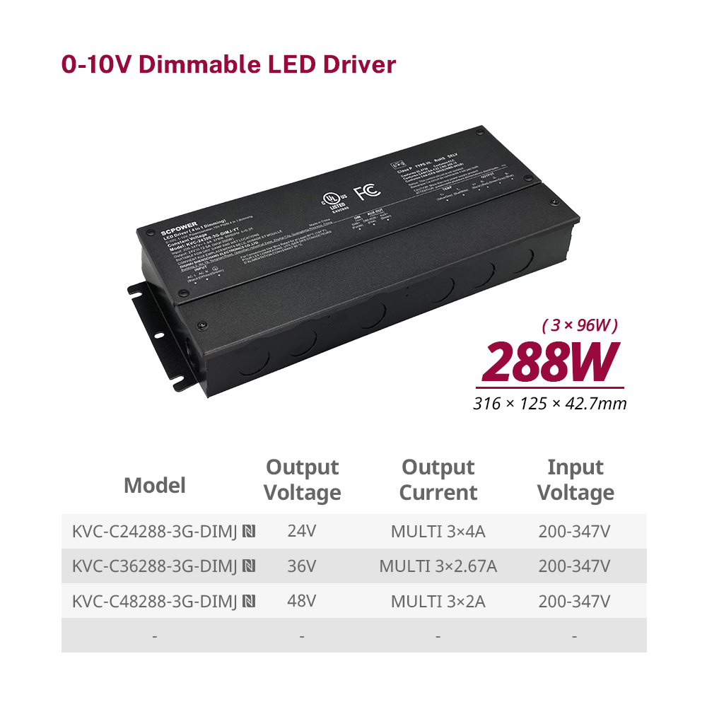 288W RGB 0-10V Constant Voltage LED Driver