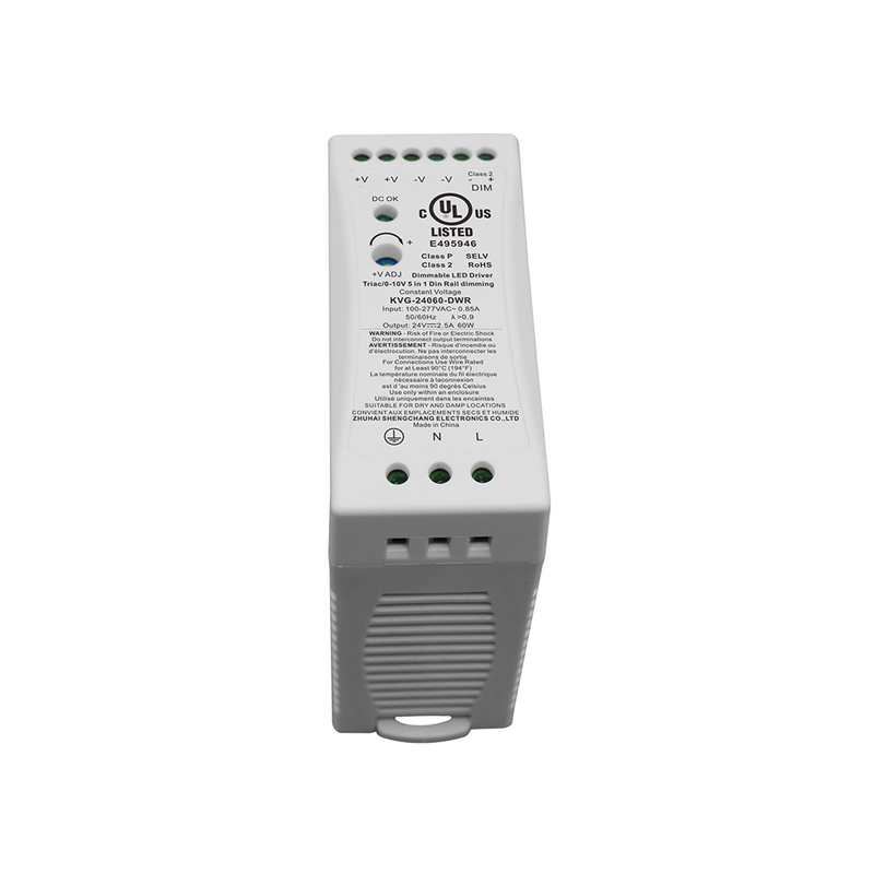 60W 96W 100W Triac 0-10V Dimming Din Rail LED Driver for led light fixtures
