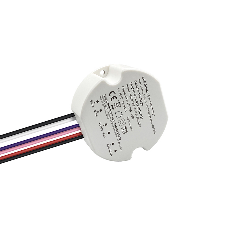 10W 15W 20W 25W 30W 40W Triac 0-10V Dimmable LED Driver CV Round Plastic