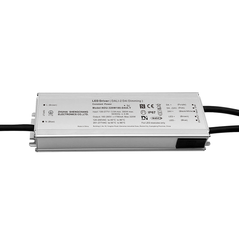 60W 100W 150W 200W 240W 320W 400W 500W 680W 800W 1000W 1200W DALI-2 D4i Outdoor LED Driver 120-277VAC