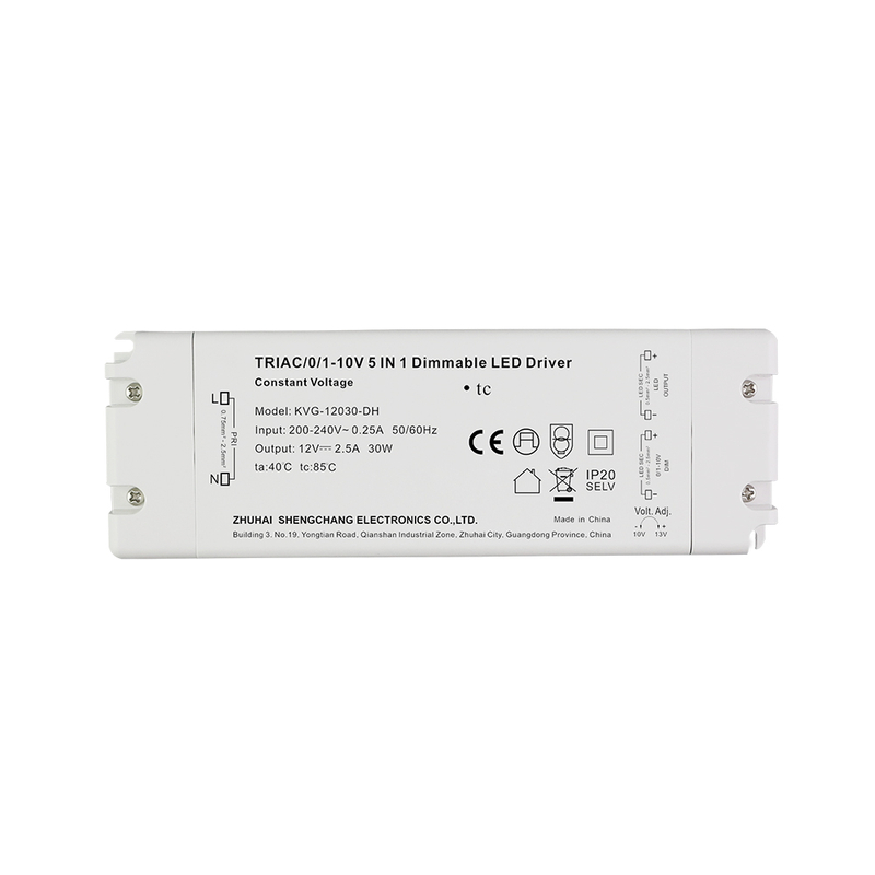 30 ვტ ტრიაკი 0-10V Dimmable LED მძღოლი CV მაღალი ძაბვა