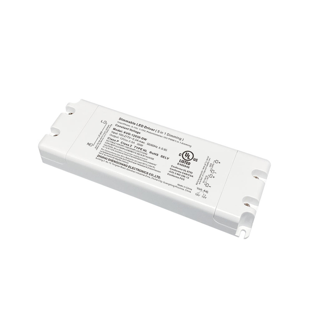 KVG-30-DW 30W CV 12Vdc 630mA kis fény oem állítható állandó feszültségű led meghajtó led fénysávhoz