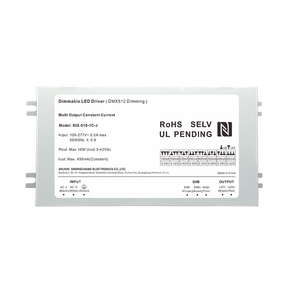 10W 20W 40W 60W DC Output Constant Current DMX512&nbsp;Dimmable LED&nbsp;Driver