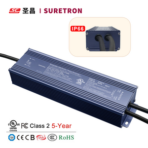 384W 12V 24V 36V 48V DC 100-277Vac (us) Triac dimbar LED-transformator med konstant spänning