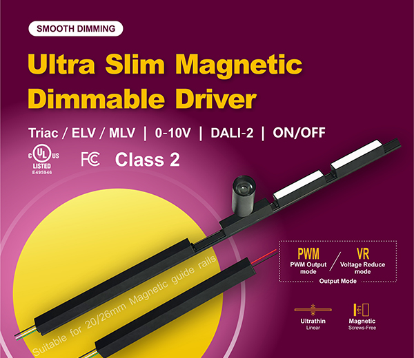 Ultrathin Magnetic led driver