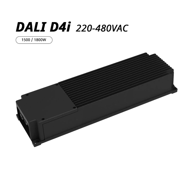 1500W 1800W DALI-2 D4I ไดรเวอร์ LED ที่ไม่แยกได้ 220-480VAC