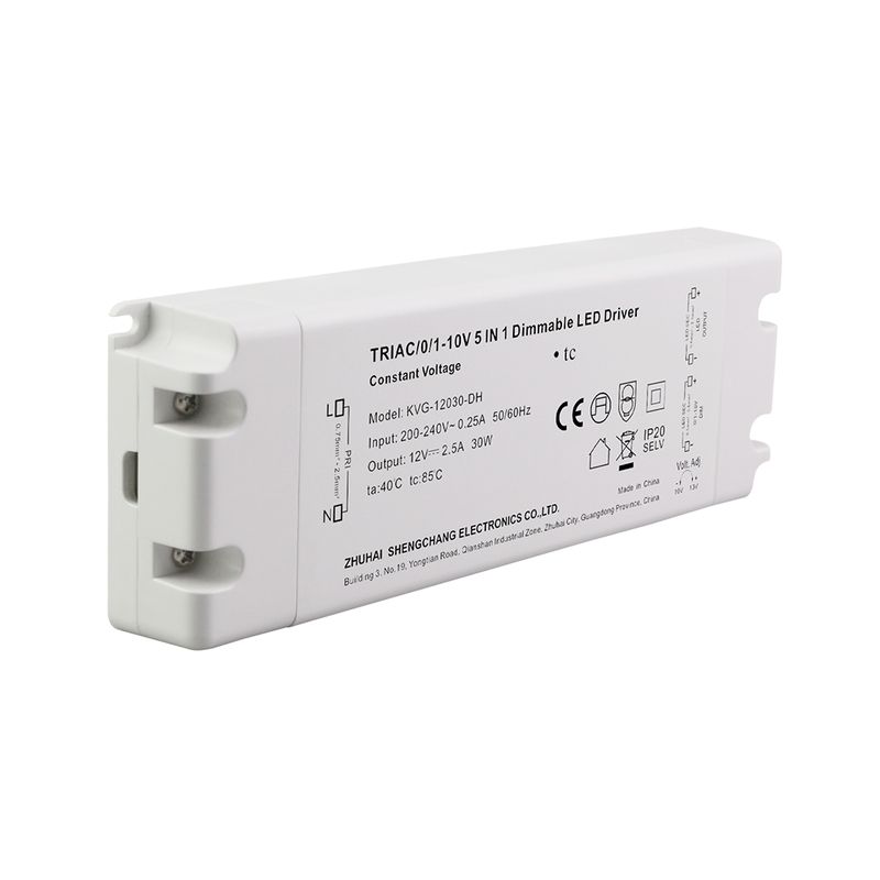 30 ვტ ტრიაკი 0-10V Dimmable LED მძღოლი CV მაღალი ძაბვა