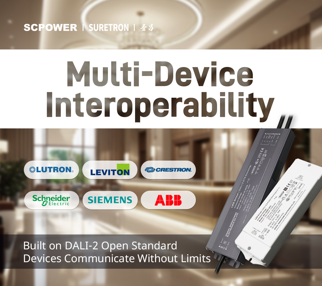 Suretron DALI-2 Dimming Power Supply – NFC Smart Programming & Output Adjustment