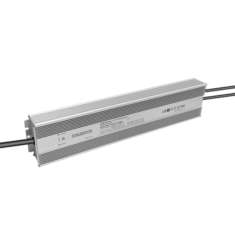100W 150W 200W 240W 320W 480W 720W 18-422 Volt DC 0-10V IP67 Waterproof LED Driver 120-277V AC