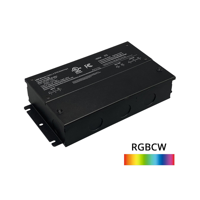 DP2 80W 96W 100W 120W CV RGB CW DALI-2 Push Dimming LED Driver with Junction Box