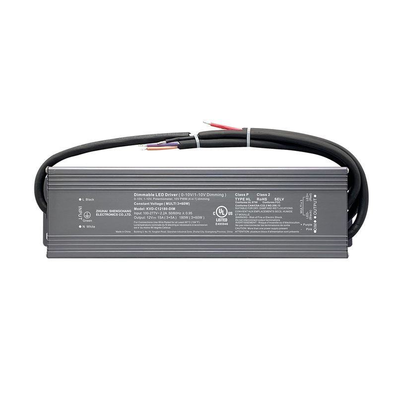 Class 2 180W 192W 288W 300W 384W CV 0-10V Dimmable LED Power Supply for Light