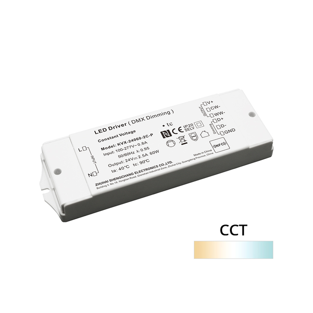 60W CV CW DMX512 LED Driver 12Vdc 24Vdc 36Vdc 48Vdc