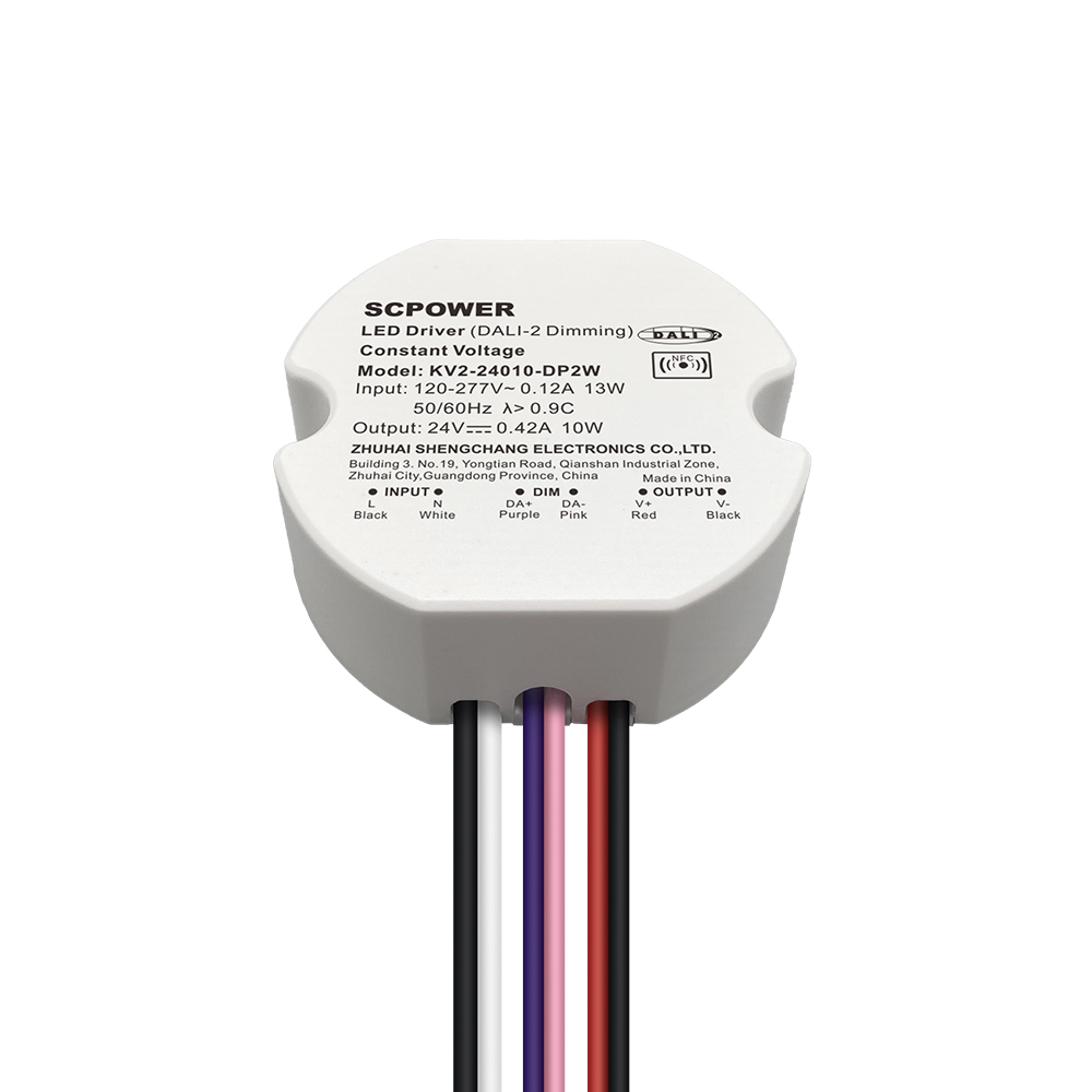 DP2 10W 15W 20W 25W 30W 40W CV Class 2 Class P Dimmable LED Driver Circular Plastic Driver in Vietnam Factory