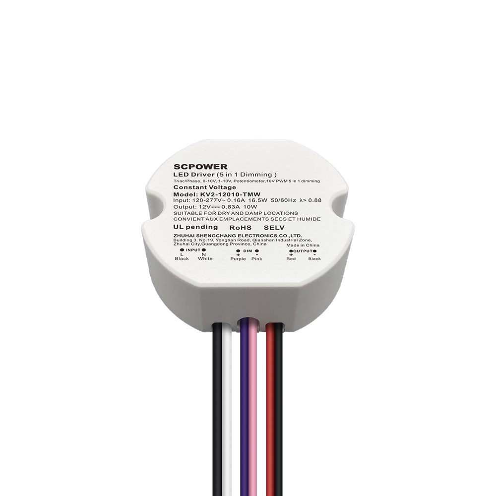 10W 15W 20W 25W 30W 40W Triac 0-10V D&aelig;mpbar LED-driver CV rund plast