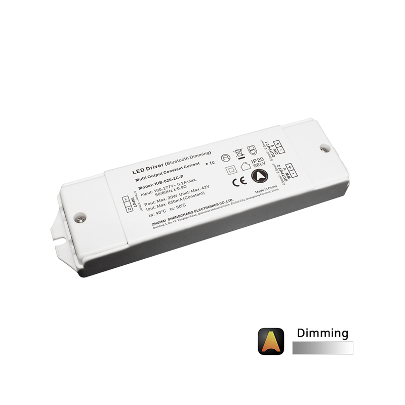 20W Dimming CCT 1 - 2 κανάλια ble casambi σταθερό ρεύμα οδήγησης LED 0 - 650mA 6 - 42 Volt για πίνακα LED
