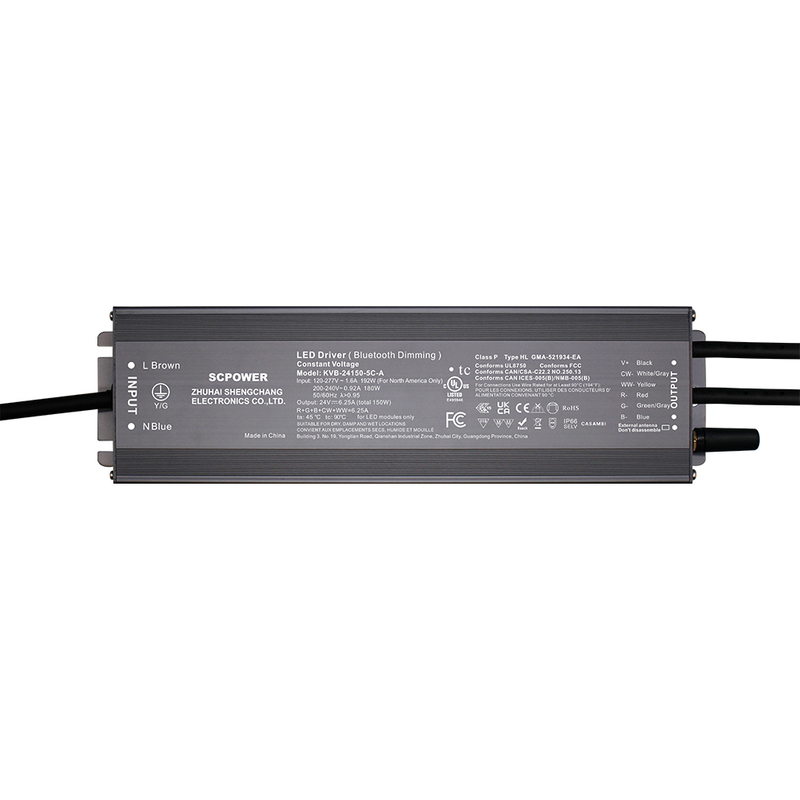 150W 200W 300W CV RGB CW 1 - 5 Channels BLE Dimmable Tuya Silvair Wiz Casambi LED Power Supply for LED Lights