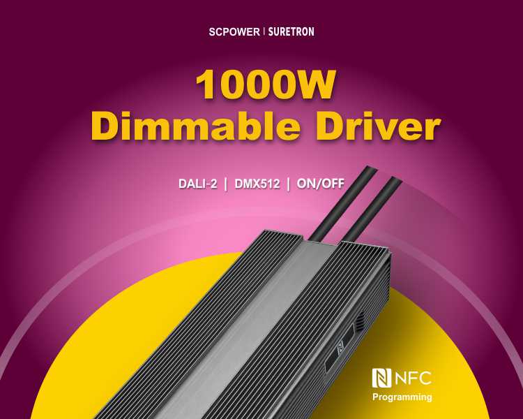 1000w led driver dali dmx power