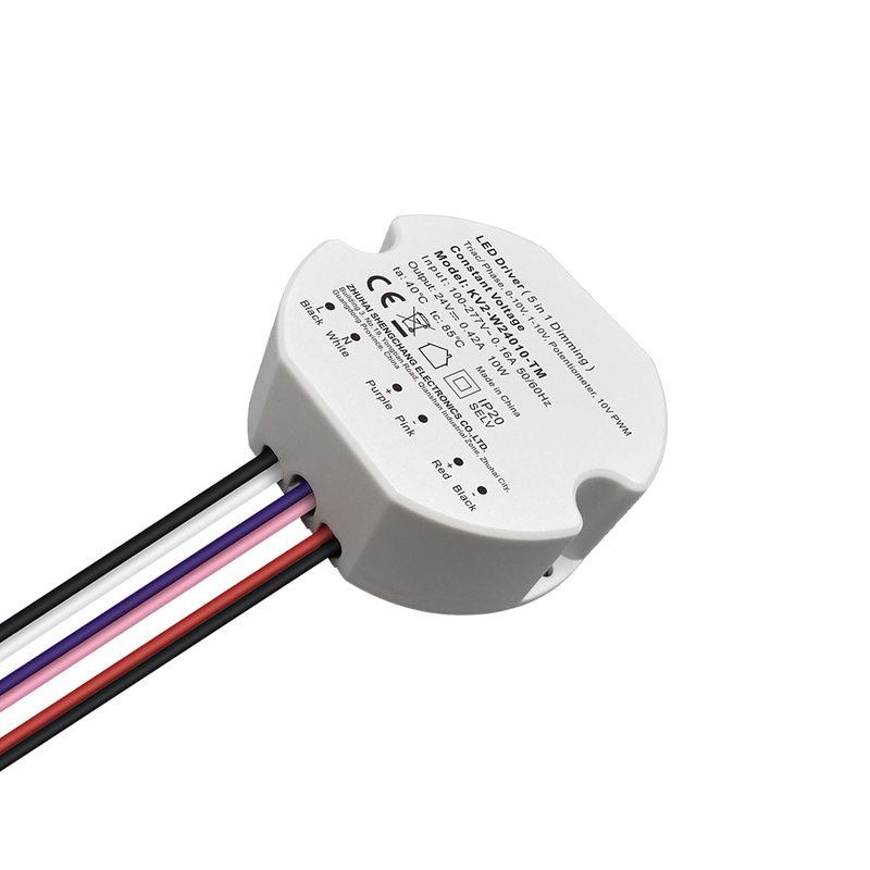 10W 15W 20W 25W 30W 40W Triac 0-10V Dimmable LED Driver CV Round Plastic
