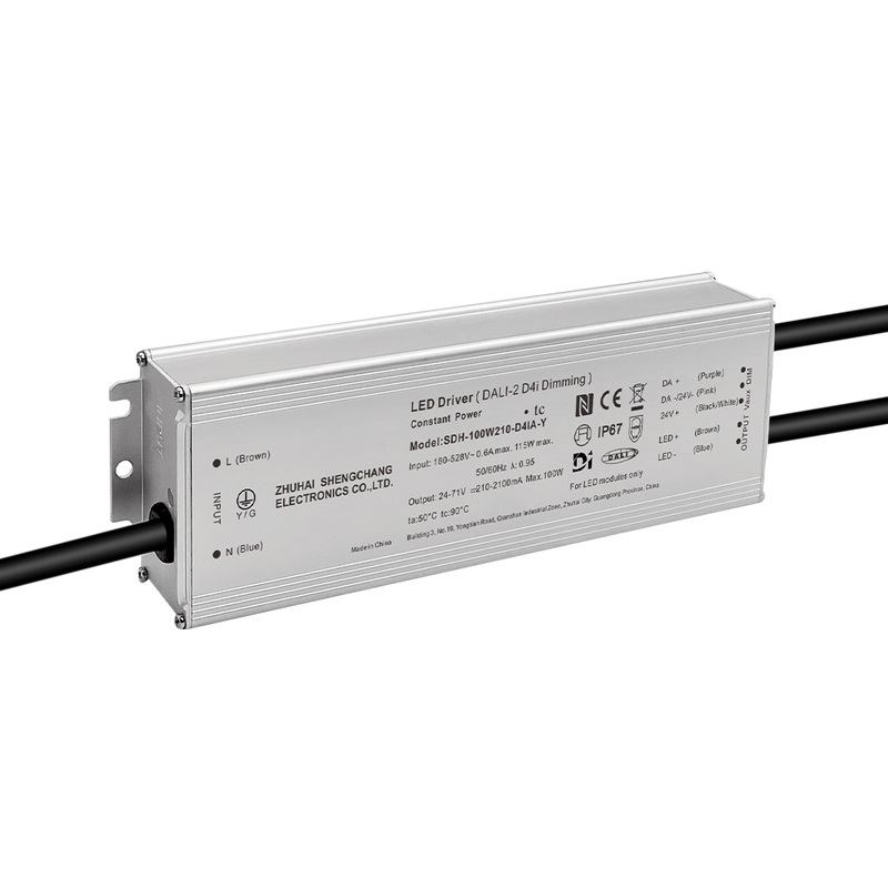 100W 150W 200W 240W 320W 480W 600W 800W DALI-2 D4i Isolated LED Driver 220-480V AC